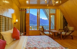 attic mountain view room with balcony n juccuzi