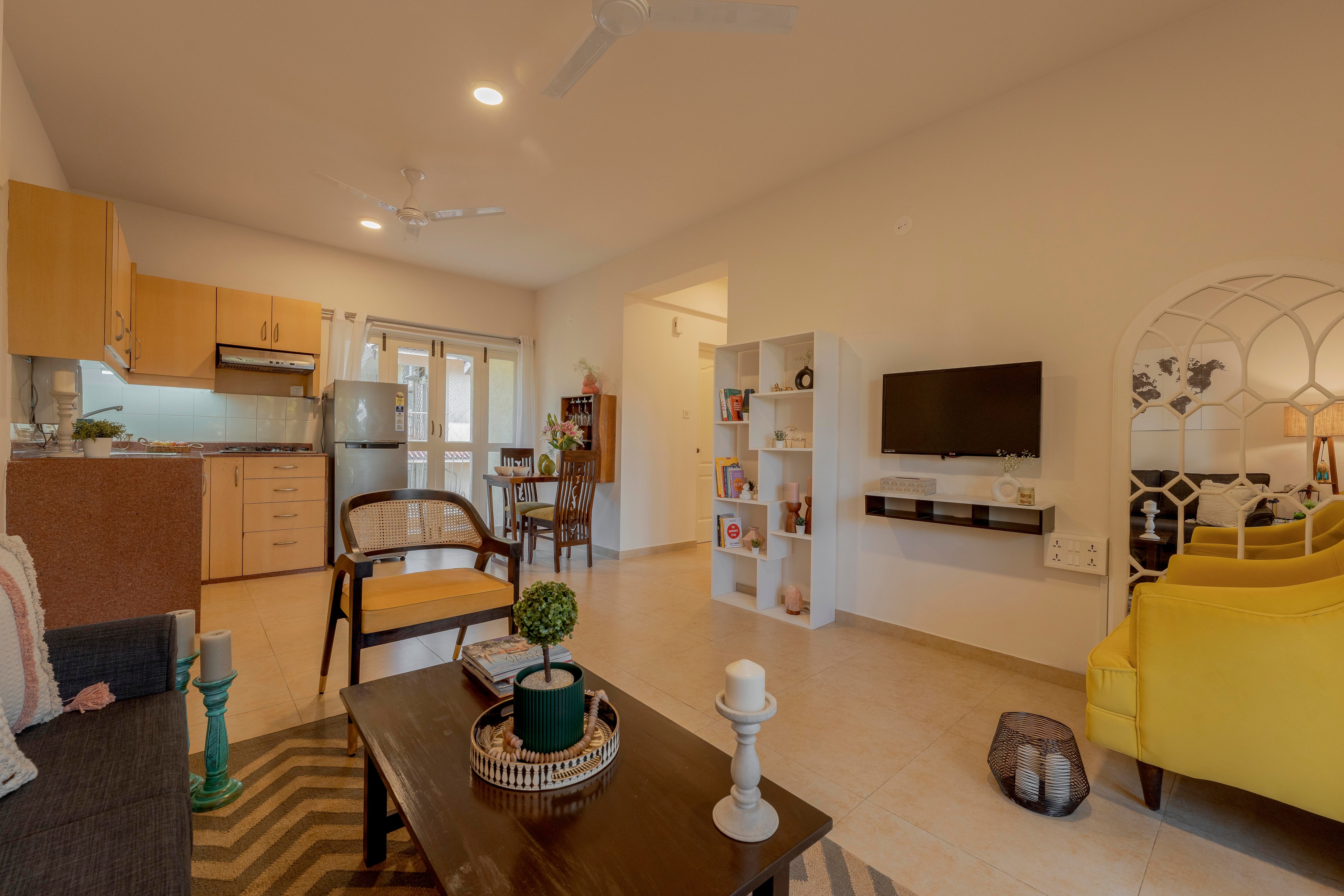 Staymaster Zest 2BHK in Arpora Nr Baga Pool - Tap to explore photos