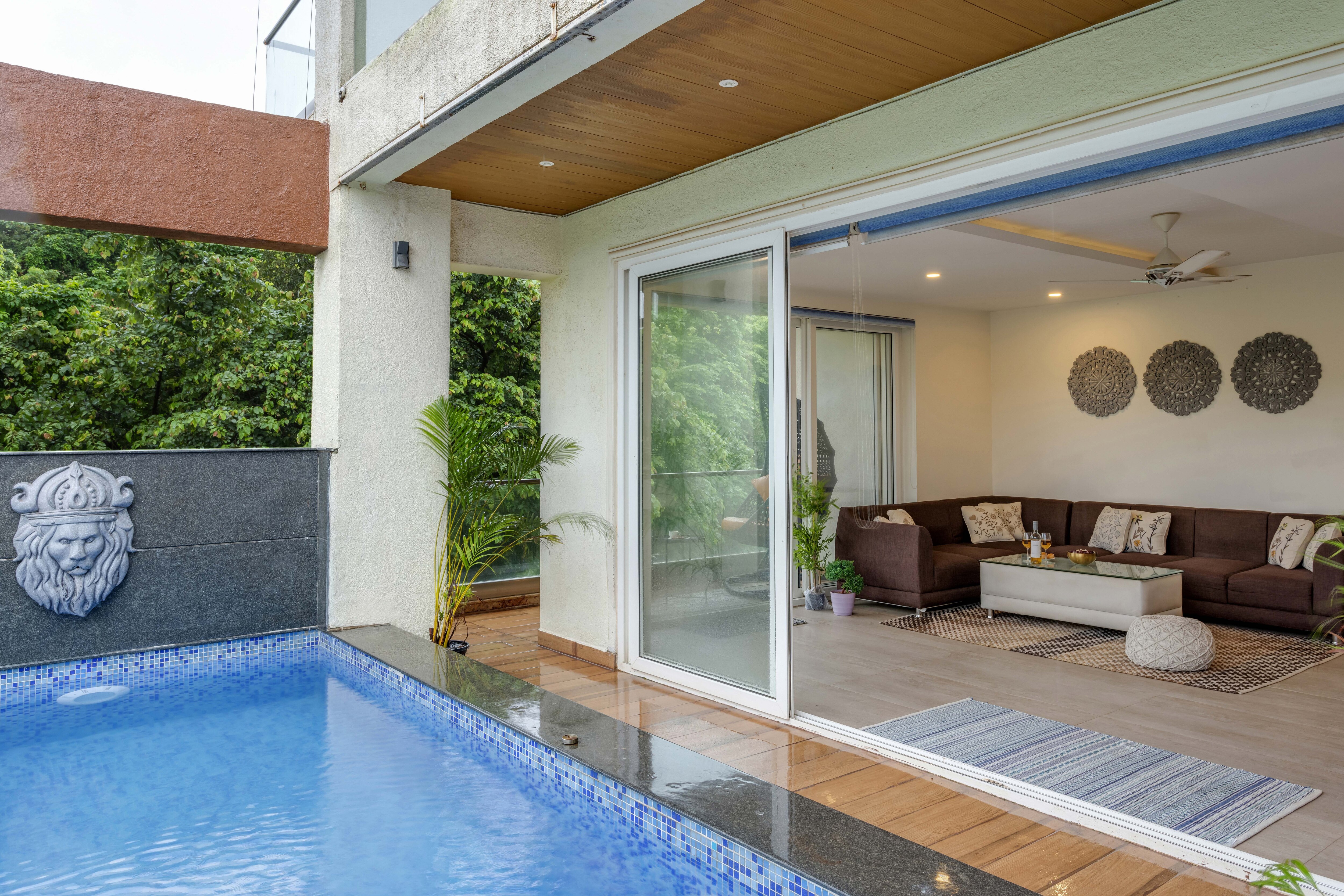 Hireavilla | Sky Villas - 3BHK Apartment w Pvt Pool in North Goa - Tap to explore photos