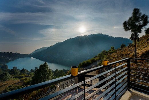 StayVista at Lake Trails with Bonfire and Valley View