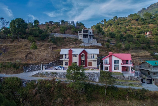 StayVista at Lake Trails with Bonfire and Valley View