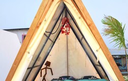 Lake side camping