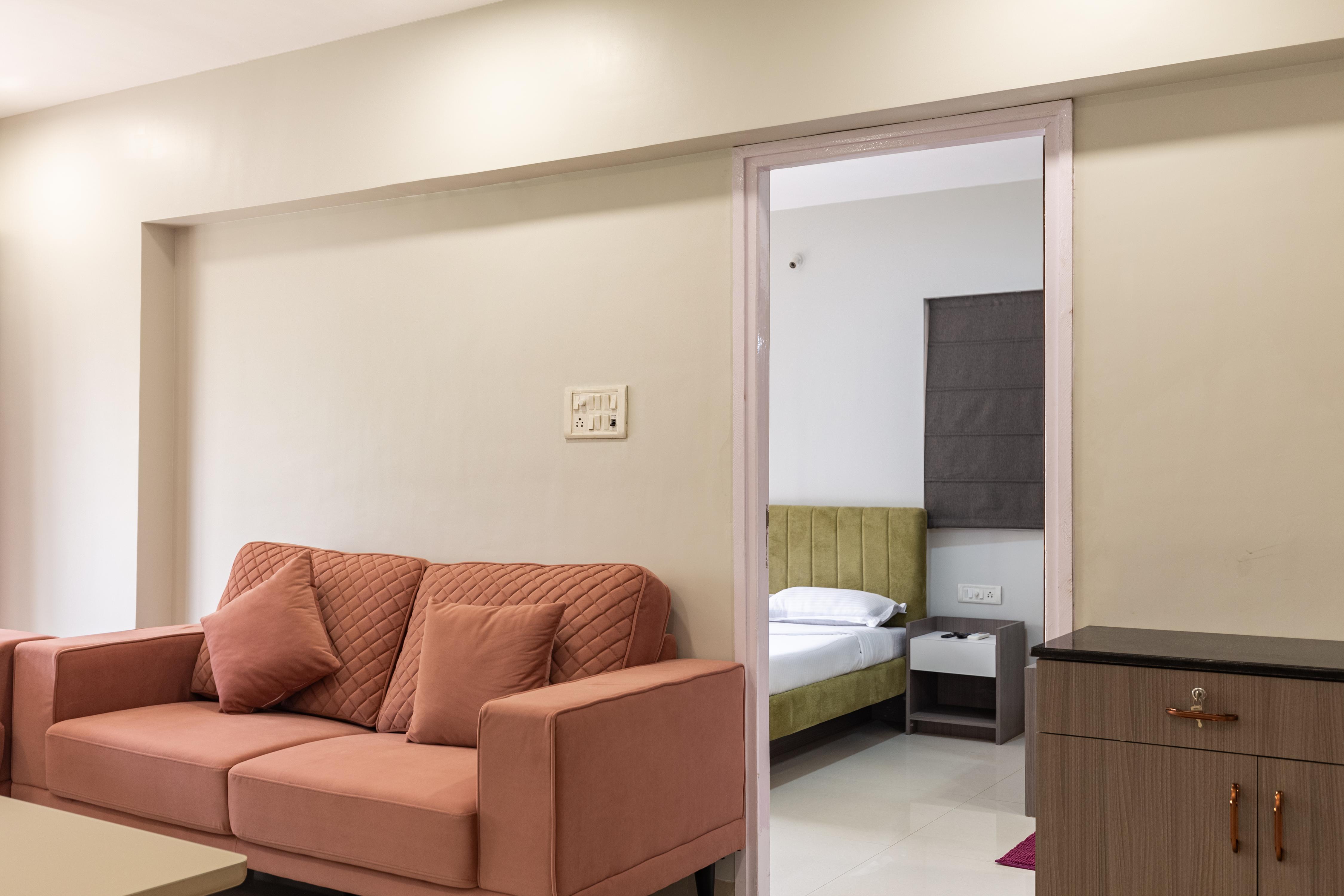 2 BHK Serviced Apartment nr BKC - Tap to explore photos