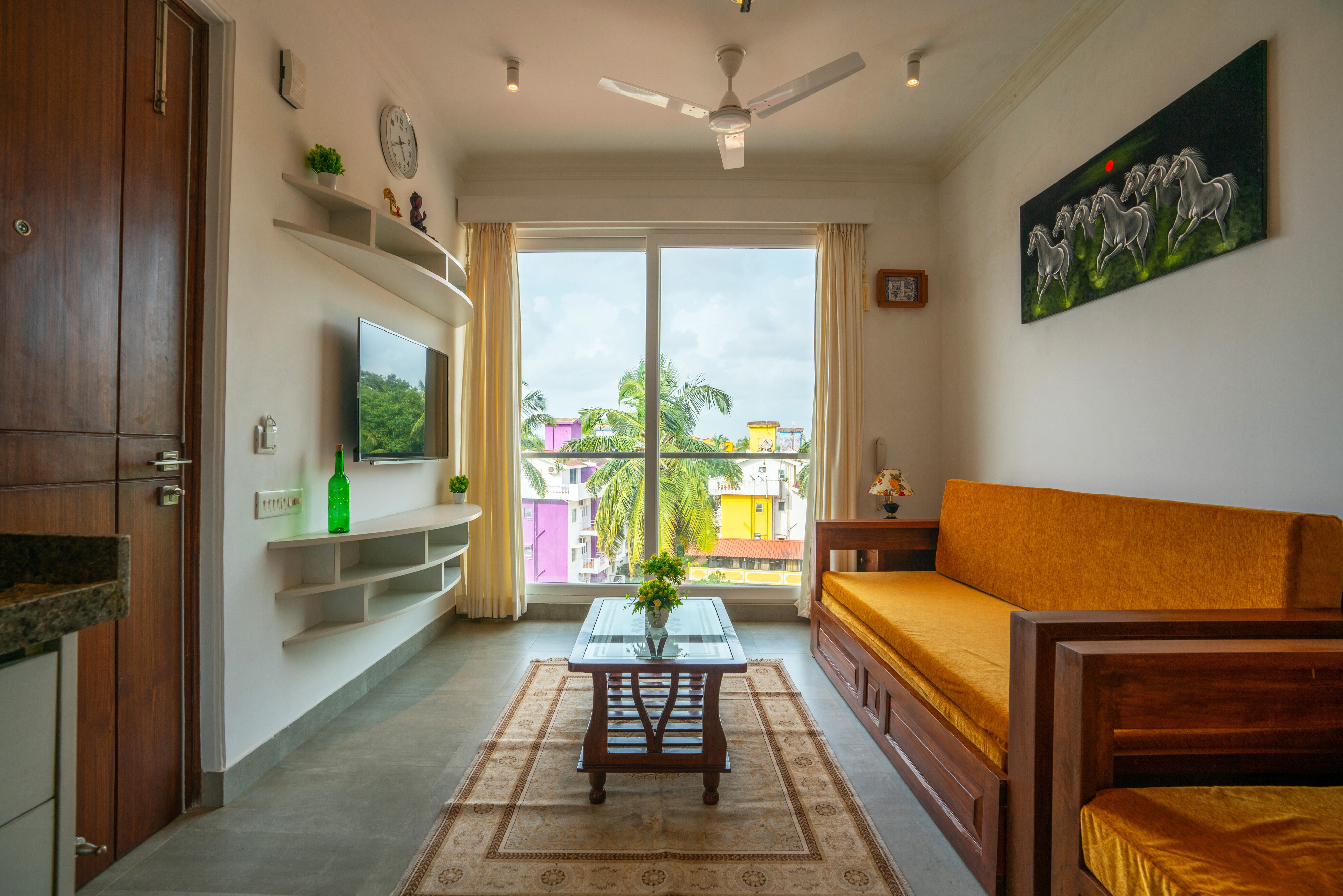 Calangute Luxury 1 BHK Pool Apartment with Gym - Tap to explore photos
