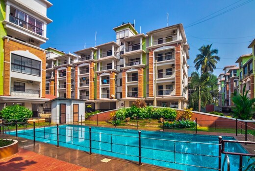 Amazing 2 BHK Pool View Apartment Candolim
