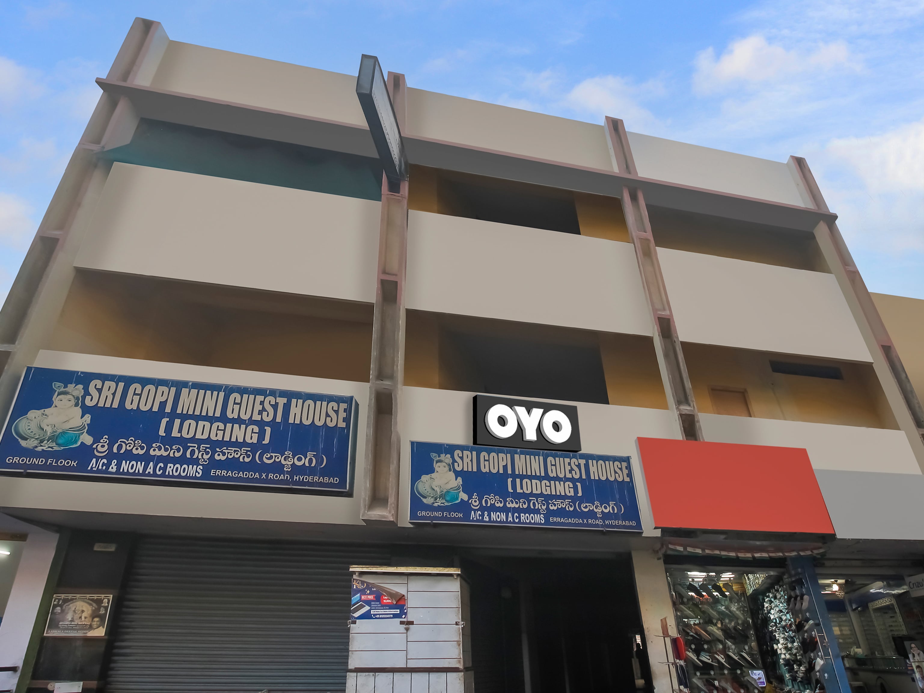 Hotel O Sri Gopi Mini Guest House Near Erragadda Metro Station - Tap to explore photos
