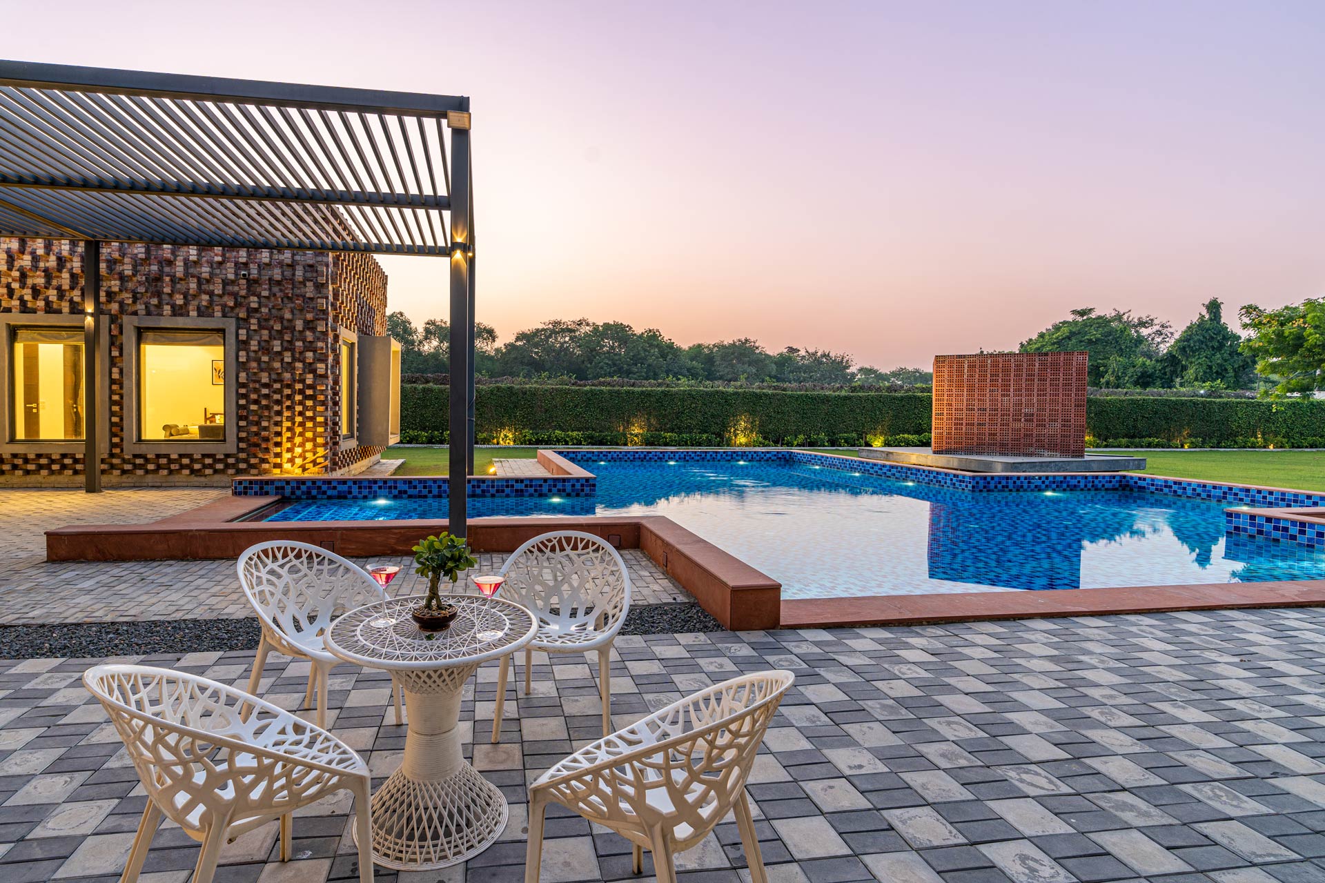 StayVista at Ash @ The Brick House w/ Outdoor Pool - Tap to explore photos