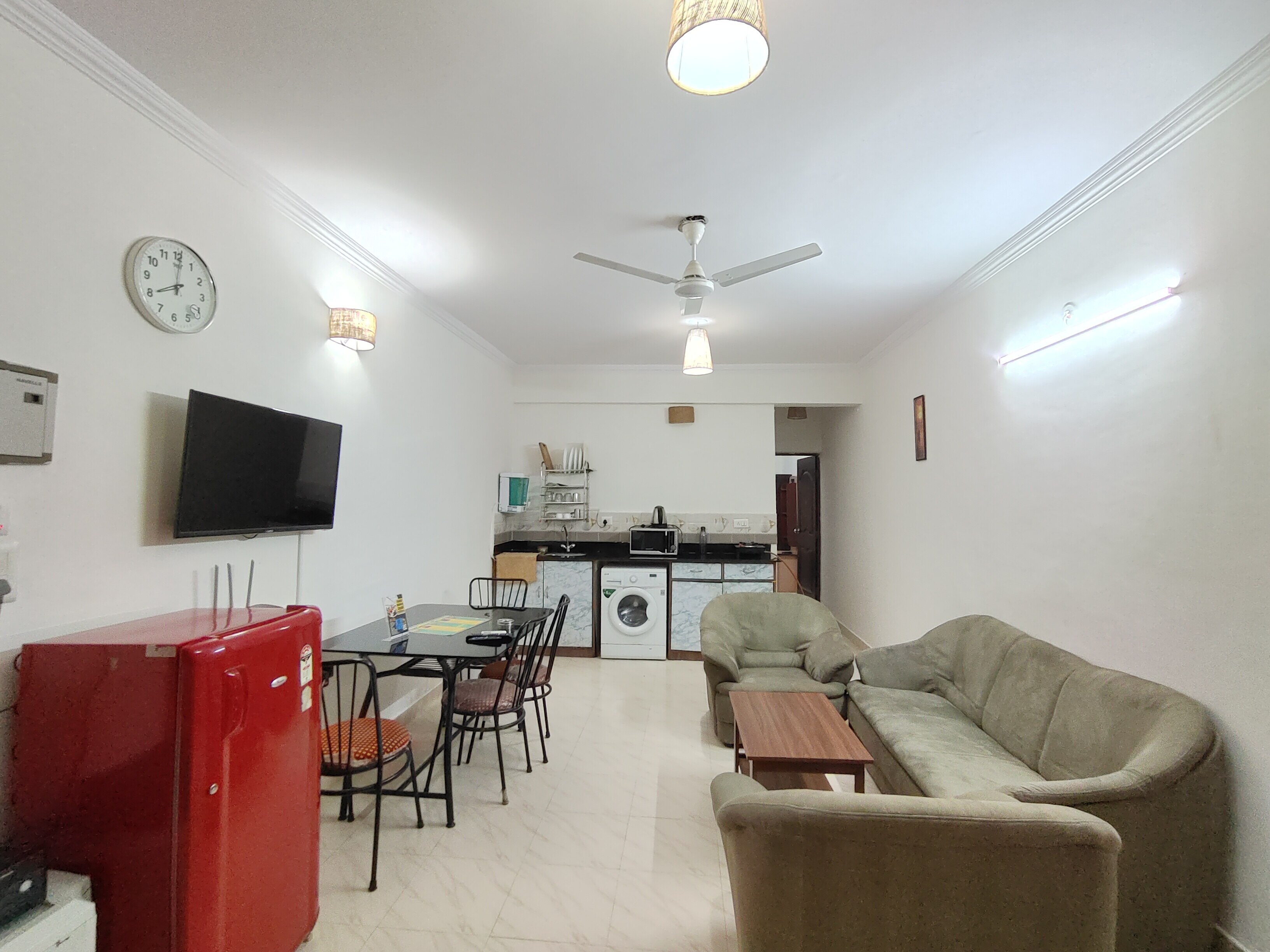 Couple Friendly 1BHK2 AC Goa Candolim Homestay Pool WiFi Back Up - Tap to explore photos