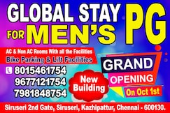 Global Stay For Men PG, Chennai