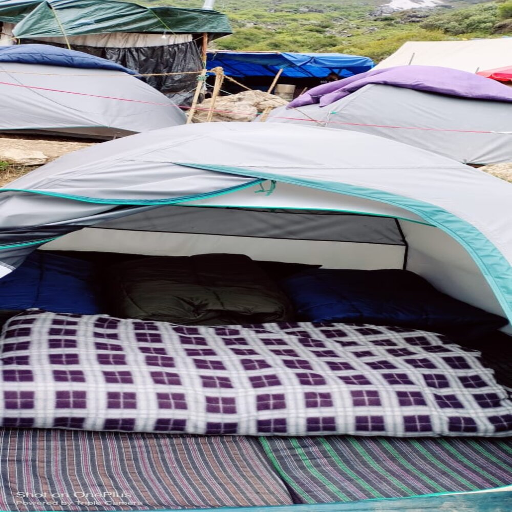 Kedar view camping base camp - Tap to explore photos