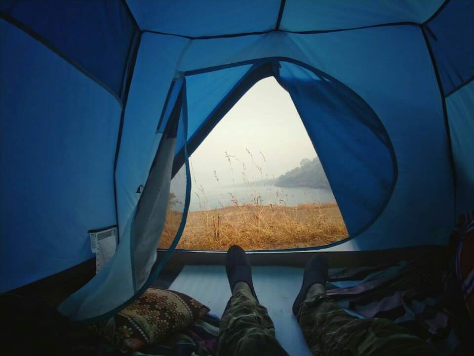 Pawana camping at lakeside - Tap to explore photos