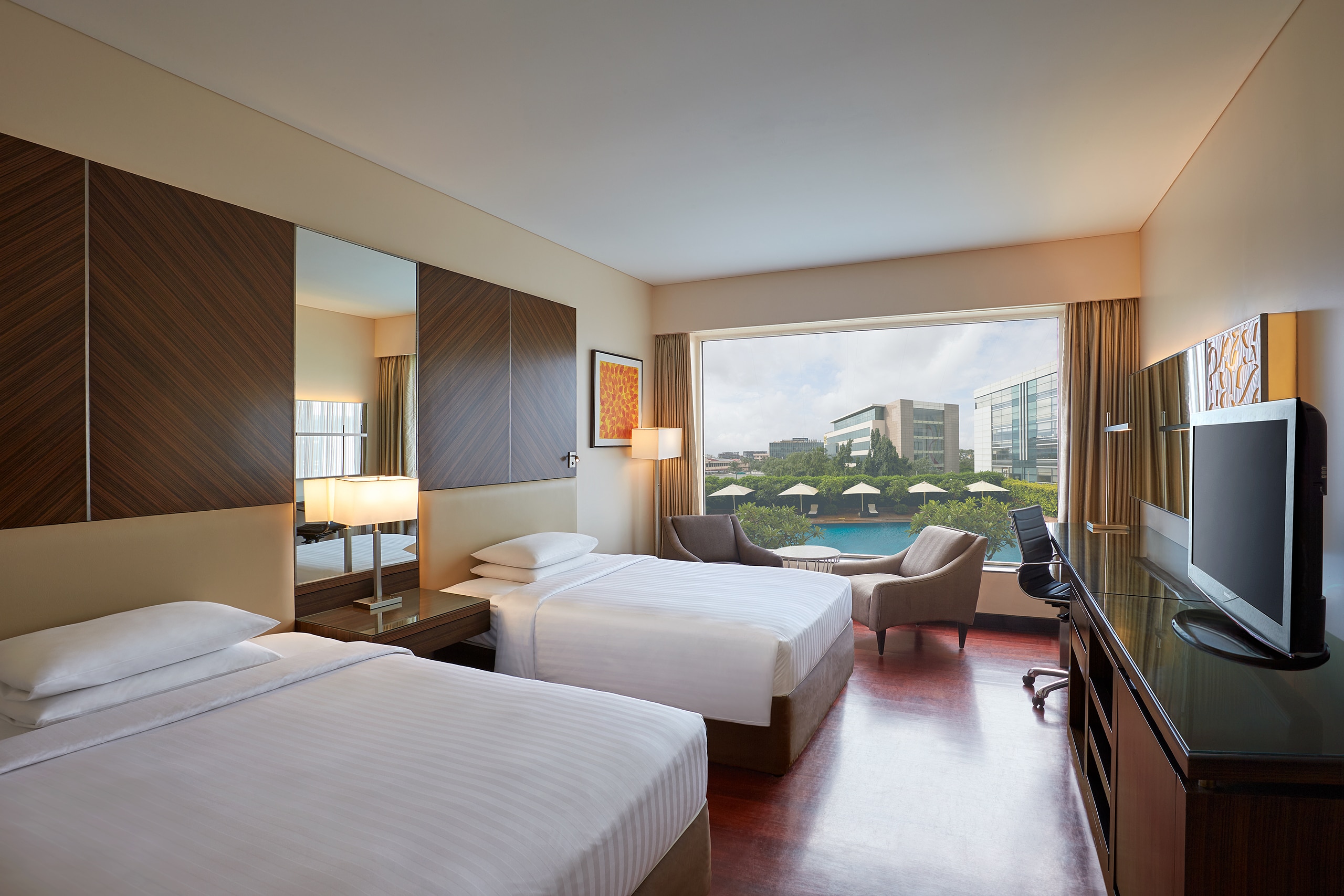 Deluxe Twin Room With Pool View 1