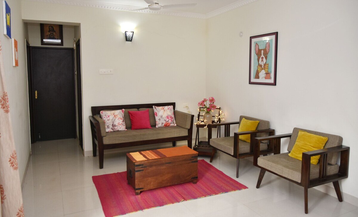 Casa Melora, 2bhk Ac apt in Candolim Beachwalk - Tap to explore photos