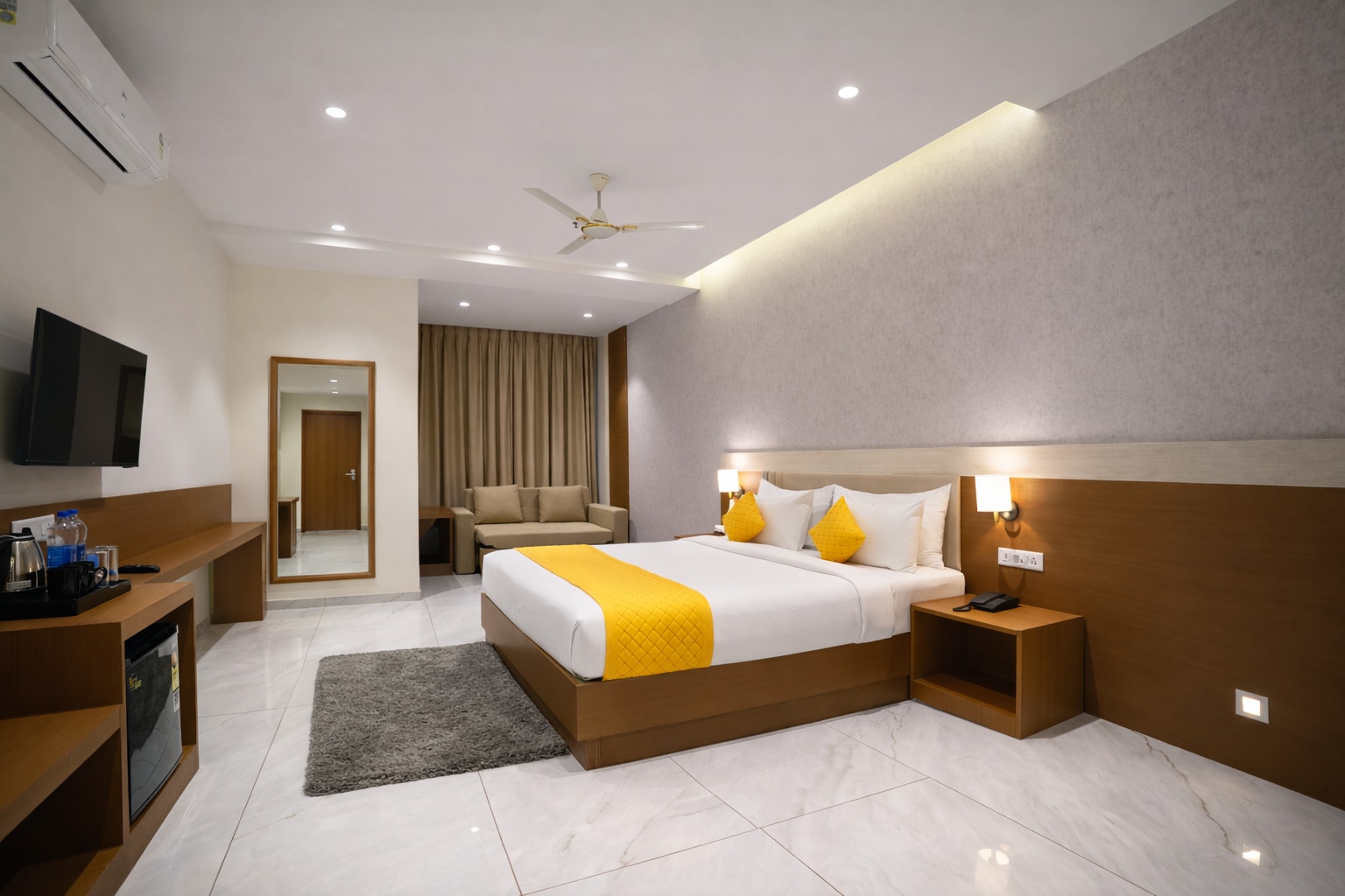 Grand Rooms 350 sq ft with Sofa cum bed 1