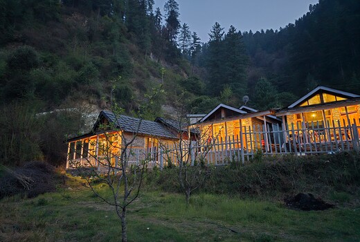 Jibhi Village by River side