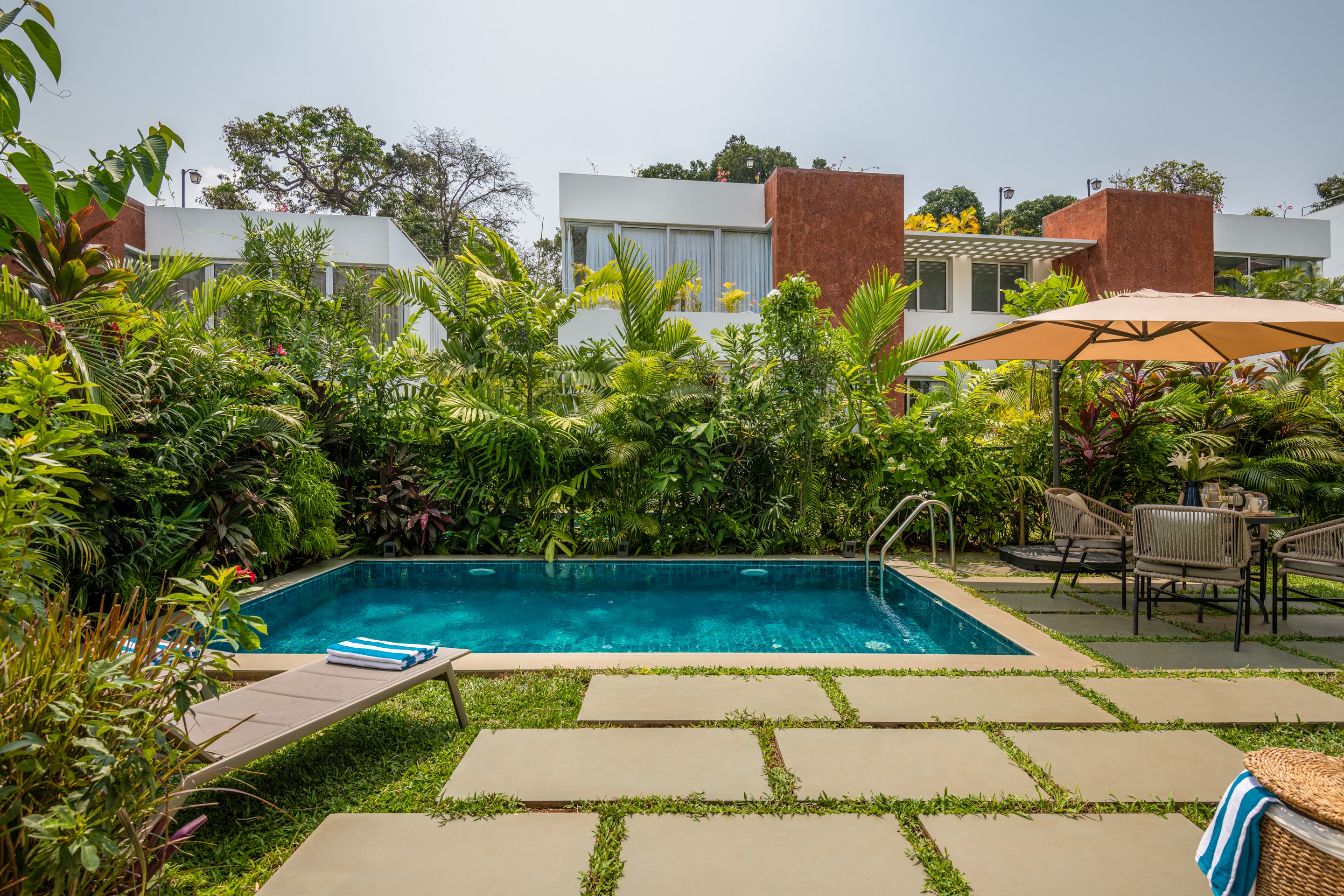 La Zamora - 3 BHK Private Pool Villa at Vagator by The Blue Kite (04) - Tap to explore photos
