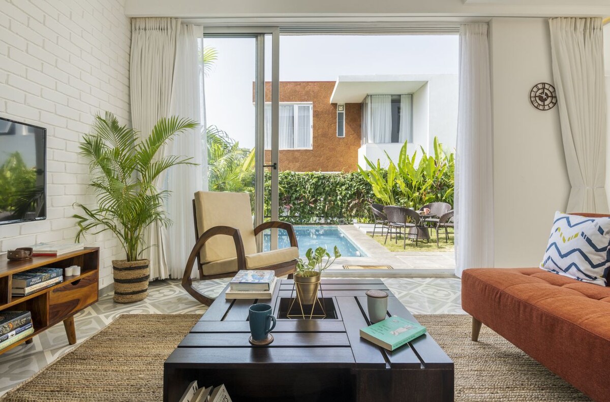 Hireavilla | Nova - 2BHK Villa with Private pool in Anjuna - Tap to explore photos