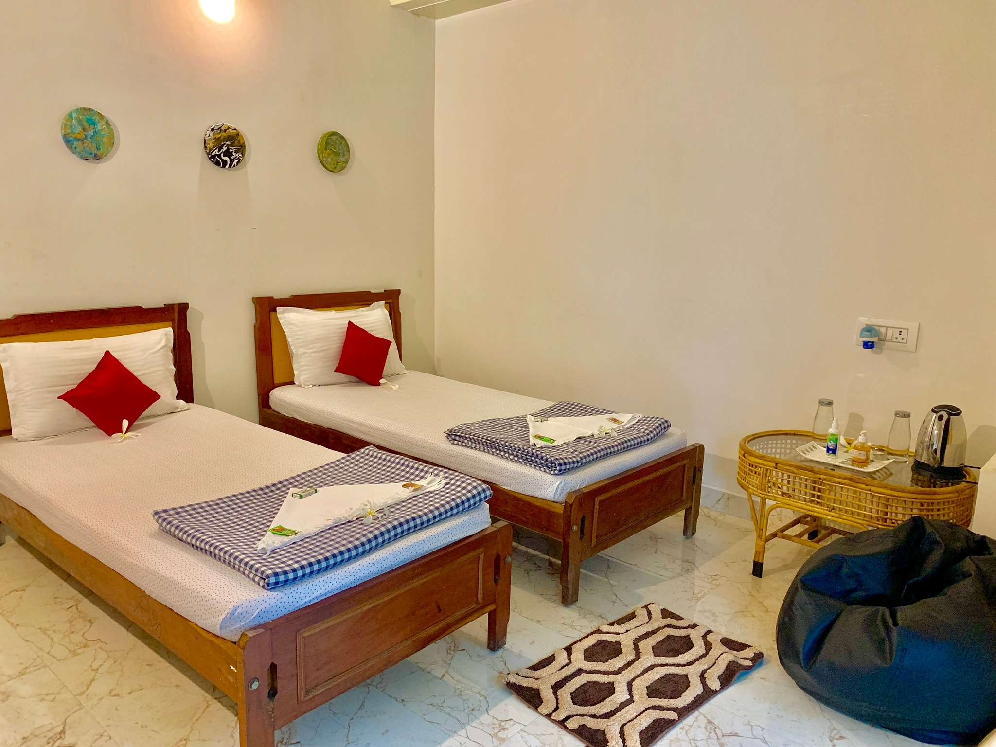 Yoga Dhaama Retreat | Rooms & Kitchen - Tap to explore photos