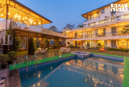 StayVista at Aykon Estate w/ Outdoor Pool