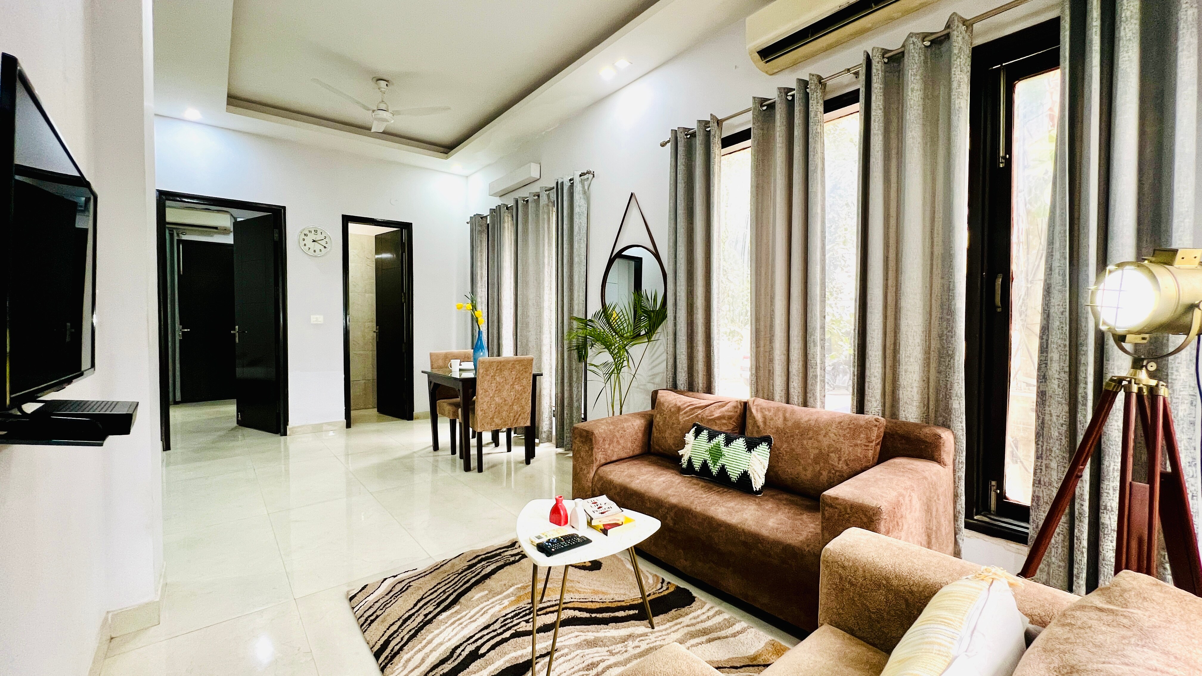 Entire 1BHK Apartment by Bluo Near DLF Galleria Market - Tap to explore photos