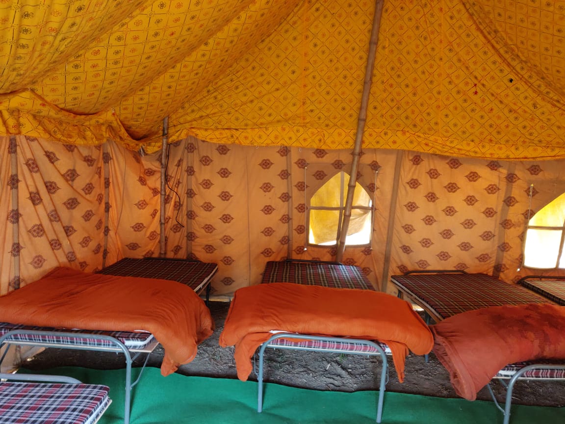 Choptahills | Tents & Bonfire - Tap to explore photos