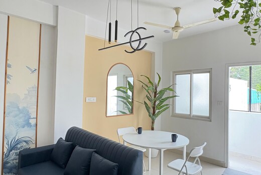 1Bhk Fully Furnished Apartment By Abhibha Stays Near Financial District