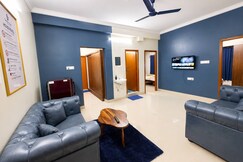Greek House 2BHK Themed flat near US Consulate, Hyderabad