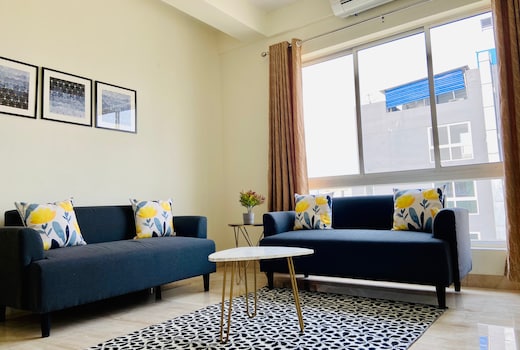 BluO Lake View 1BHK New Town - Terrace Garden, Gym
