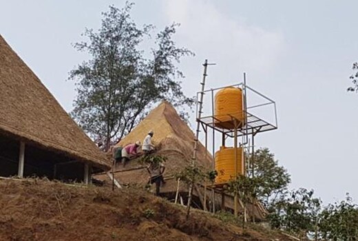 Red house home stay Forest in side
