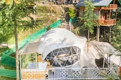 The White Pearl | A Geodesic Glamp, Jibhi