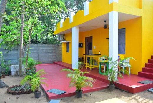 Paradise yellow beach resort