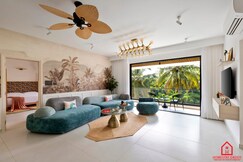 SandCastle 3BHK Jacuzzi Baga Beach 3KM By Homestay Daddy, Goa
