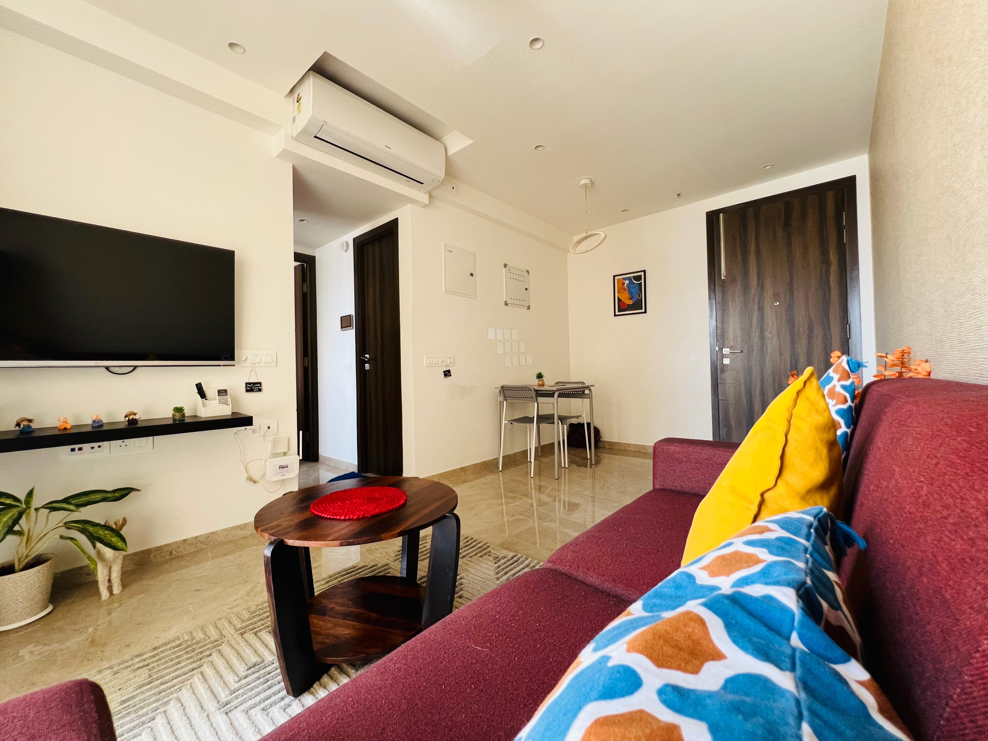 Trendy 1BHK Apartment in Powai - Tap to explore photos
