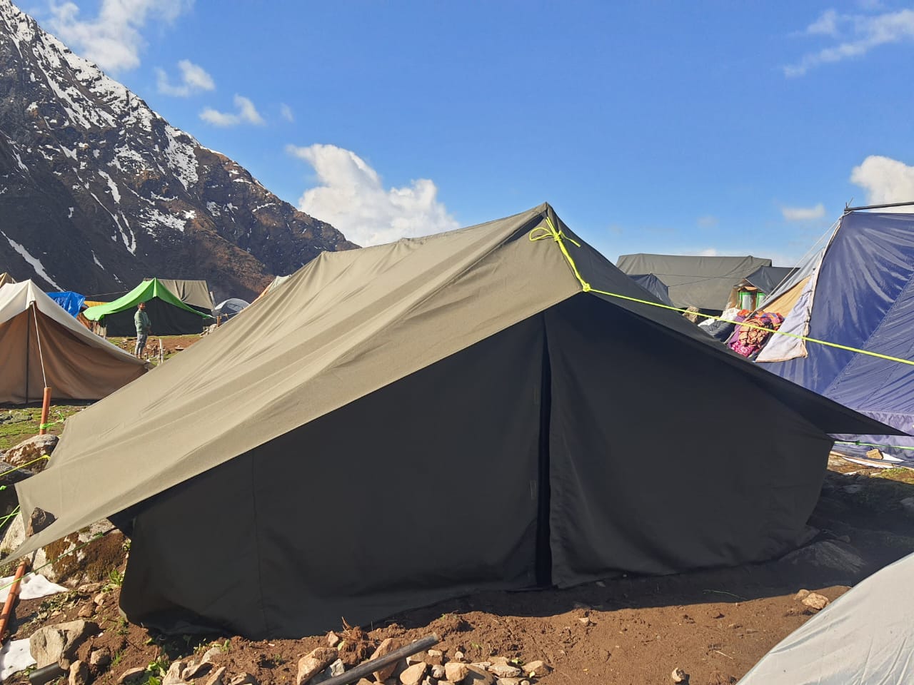 Namami gange tent house Base Camp Kedarnath - Tap to explore photos