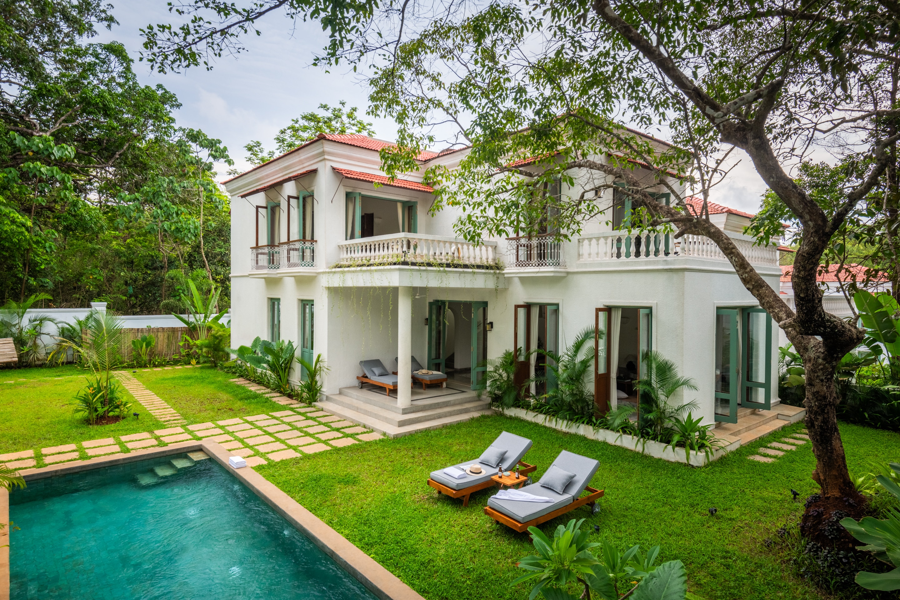 La Branca - 4 BHK Private Pool Villa at A Siolim by The Blue Kite (4) - Tap to explore photos