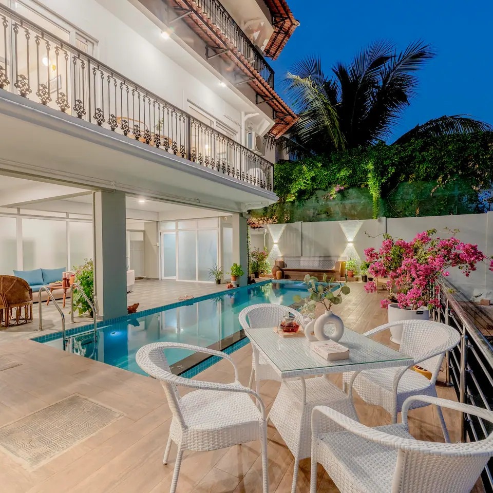 Staymaster Agua de Marra - 2BR Lake View Pool Goa - Tap to explore photos
