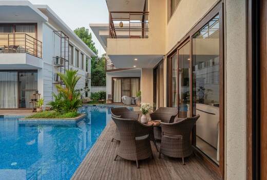 Staymaster Aqua Cottage | Huge Pool | Vagator