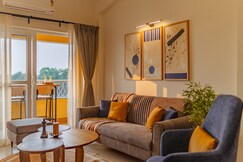 Spacious 2BR Apartment with Balcony near Candolim Beach | Hireavilla, Goa