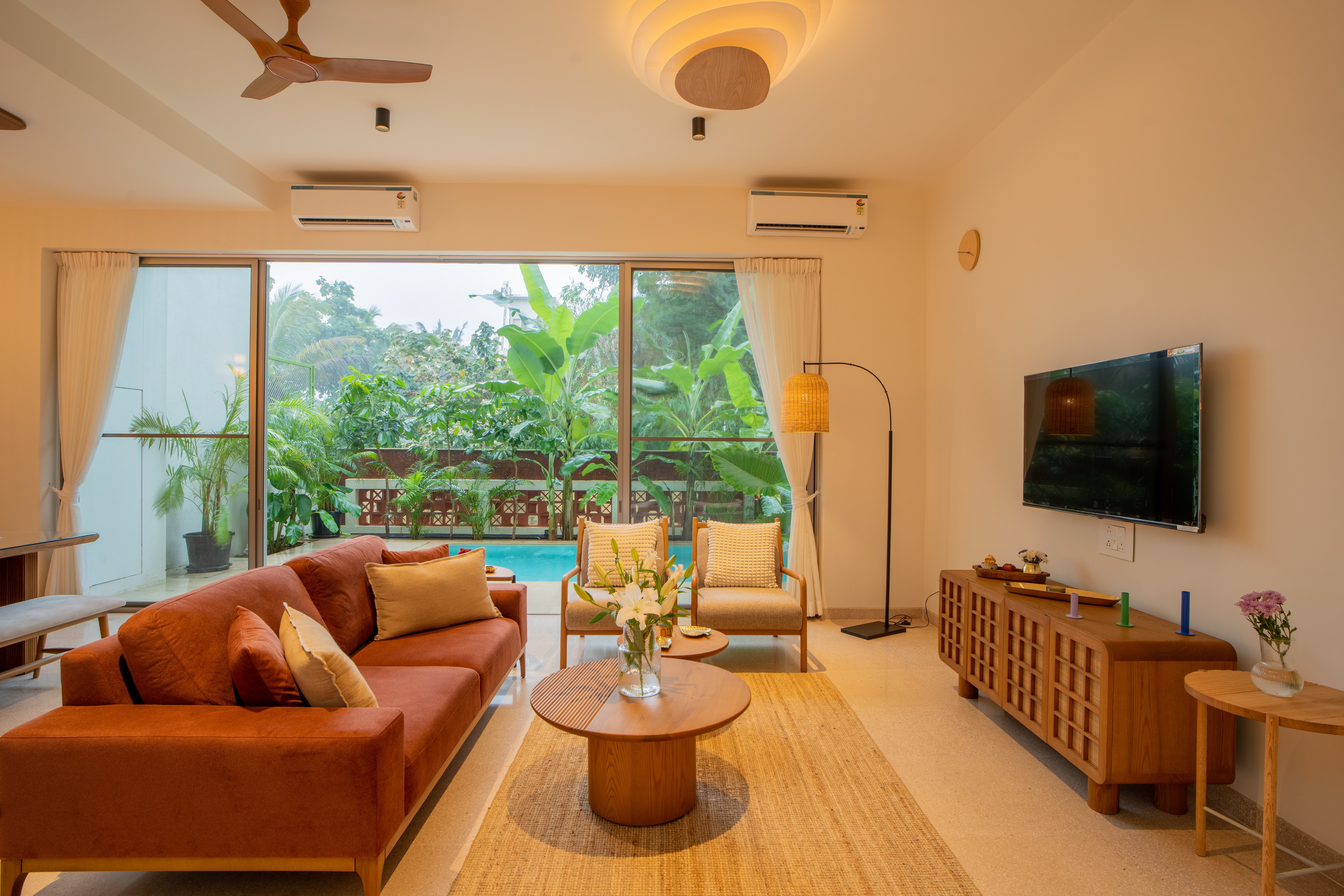 ELIVAAS 3 BHK with Pvt Pool | Mirai Gemini - Tap to explore photos