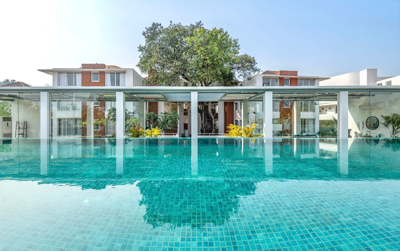 Modern Tropical 2BHK | Near Beach | Pool & Garden | Hireavilla - Tap to explore photos