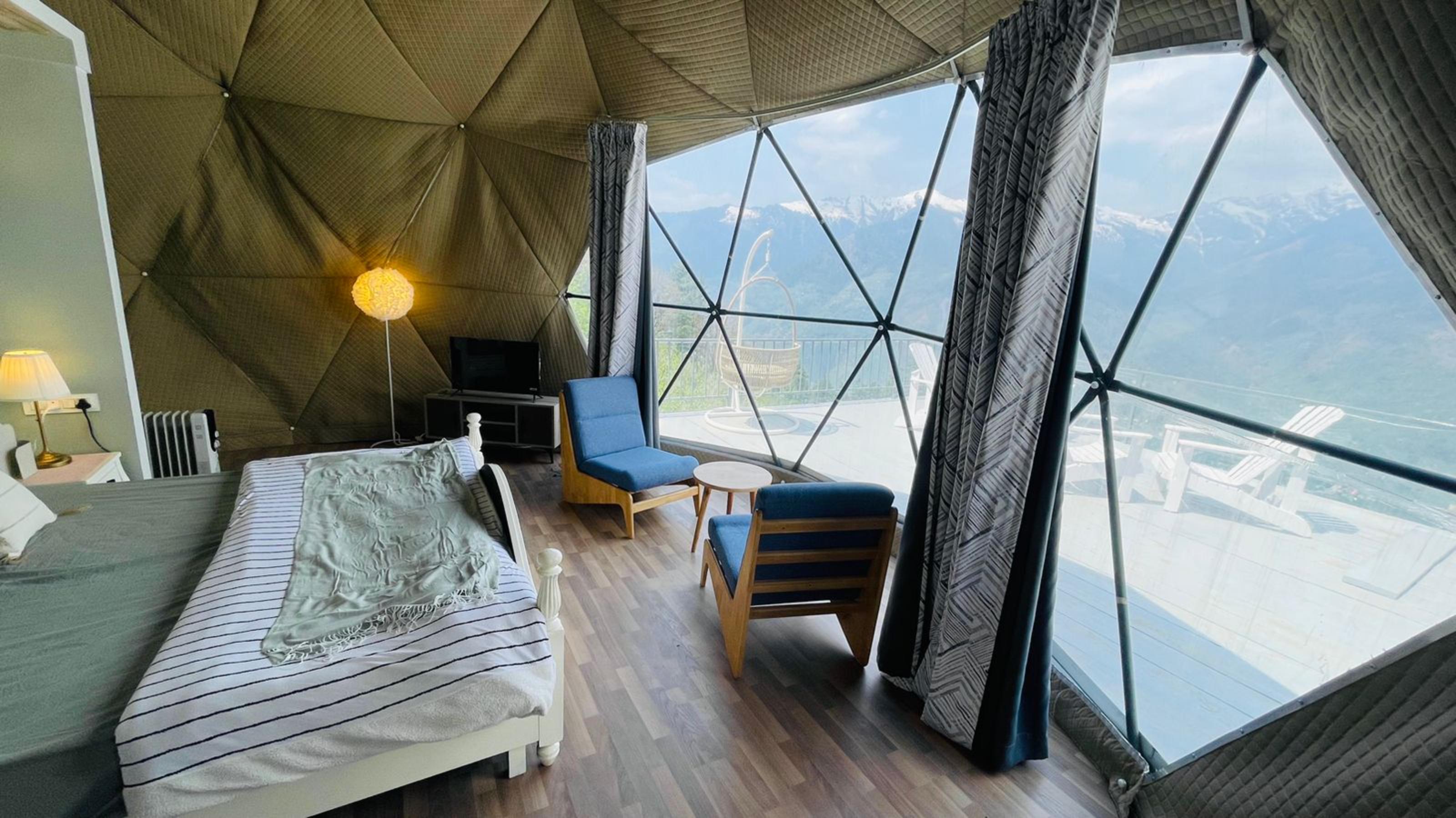 Himalayan Ridge Glamping Dome - Tap to explore photos