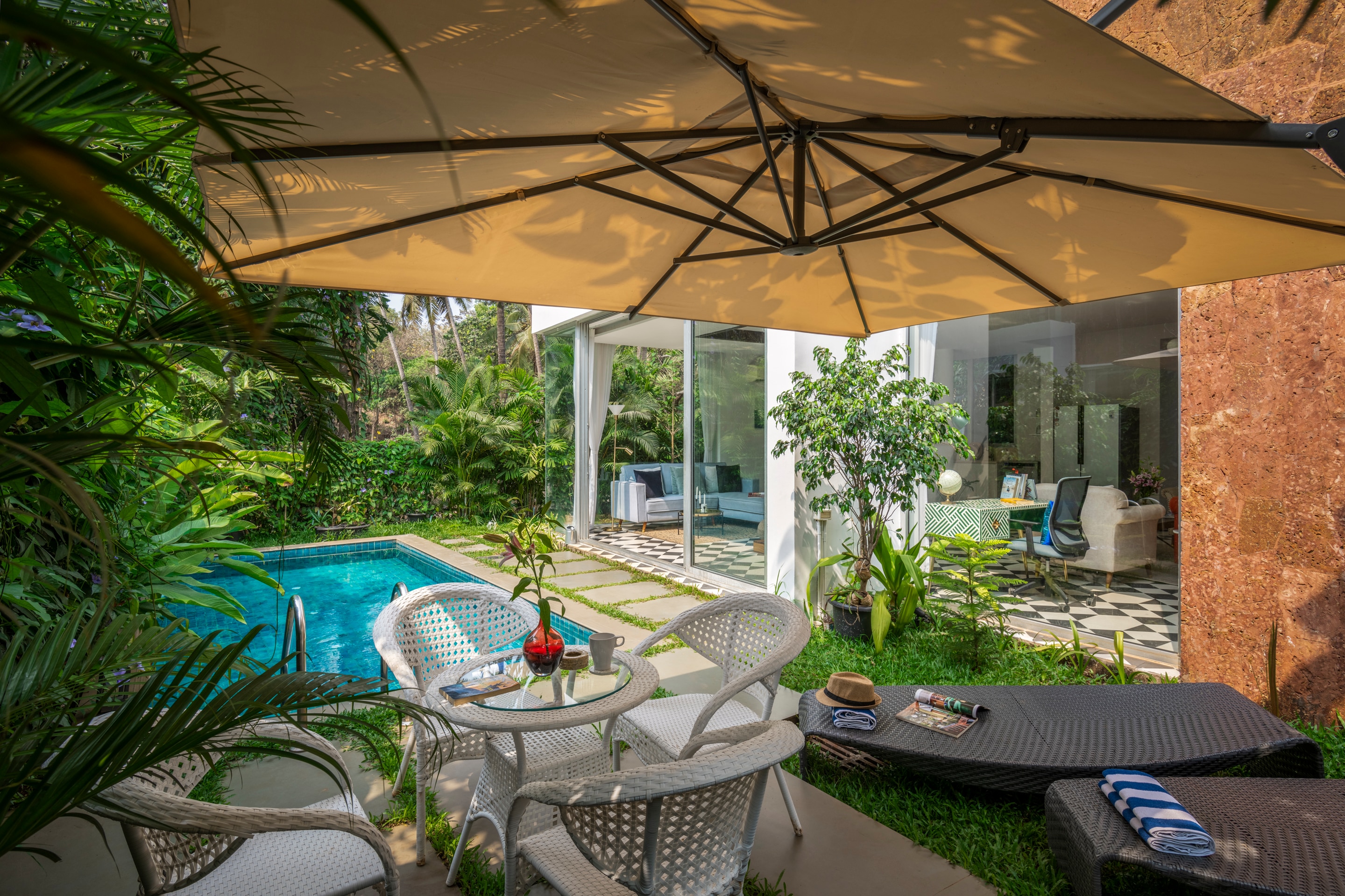 La Zamora - 3 BHK Private Pool Villa at Vagator by The Blue Kite (11) - Tap to explore photos