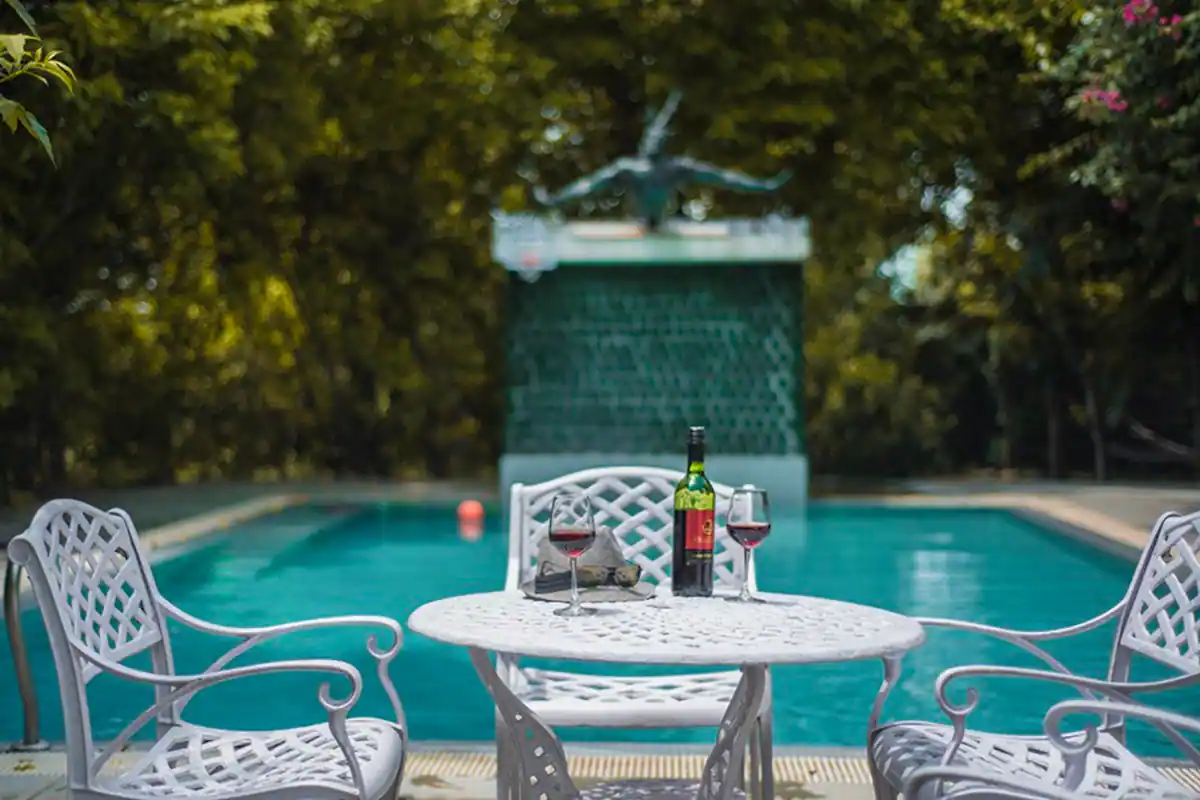 IVY Bridge | Luxe 5 BHK Farmhouse | Pool, Cook, Jacuzzi - Tap to explore photos