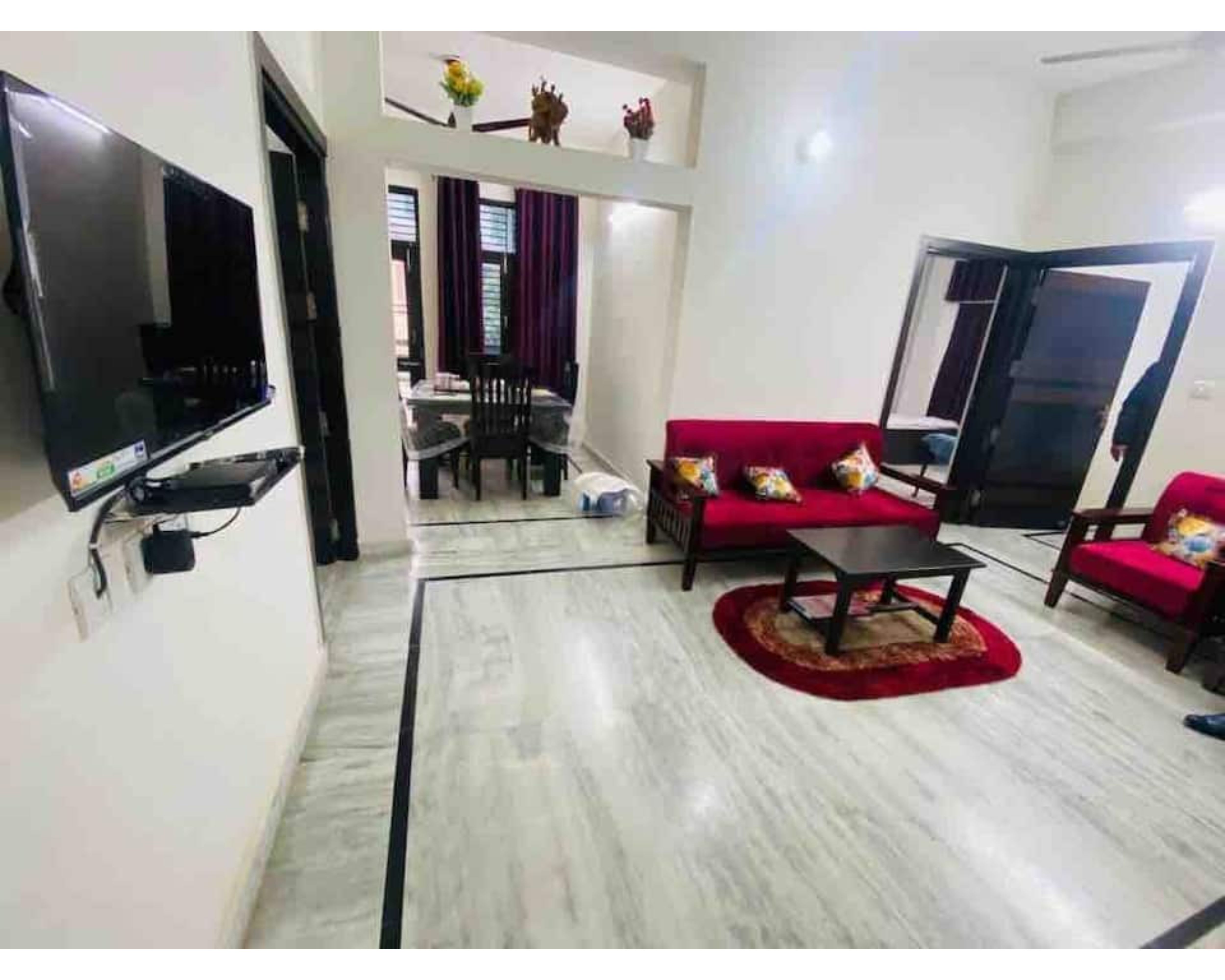 Pearl White | Entire Homely 3BHK Apartment - Tap to explore photos