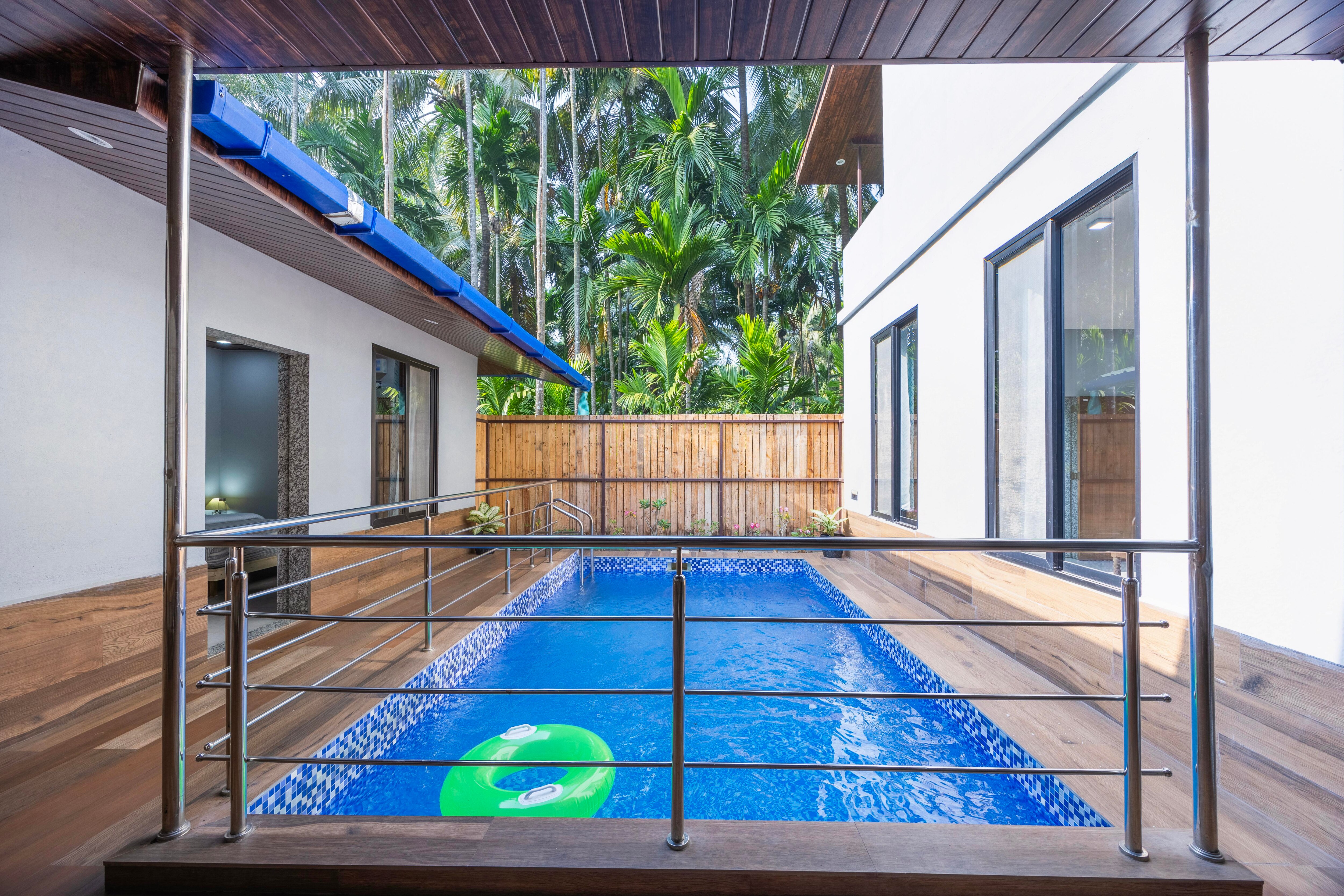 Alaya Stays 3 BHK with Pvt Pool & Garden | Aroma Village Inaya - Tap to explore photos