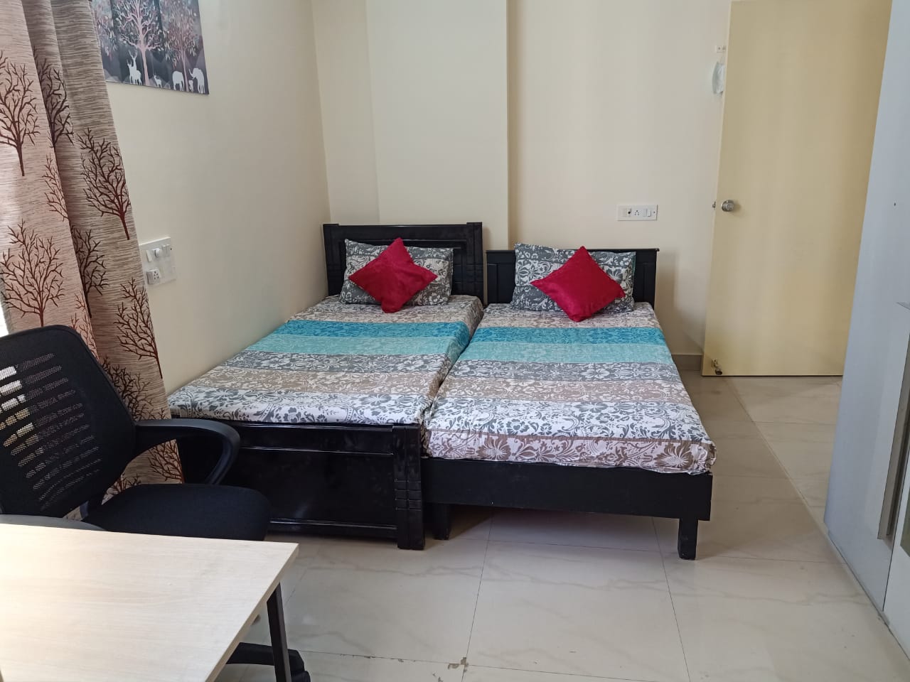Girl Private Room-A in 3BHK Girl Flat for Long Term Booking - Tap to explore photos