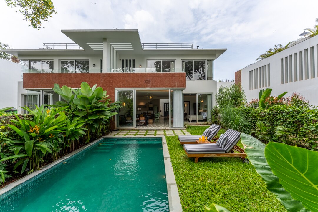 La Dora - 3 BHK Private Pool Villa at Vagator by The Blue Kite (5) - Tap to explore photos