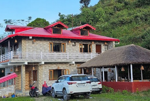 The cliff house on the ridge Bhimtal