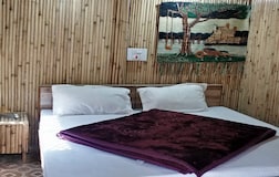 Bamboo Huts With Attached Bathroom