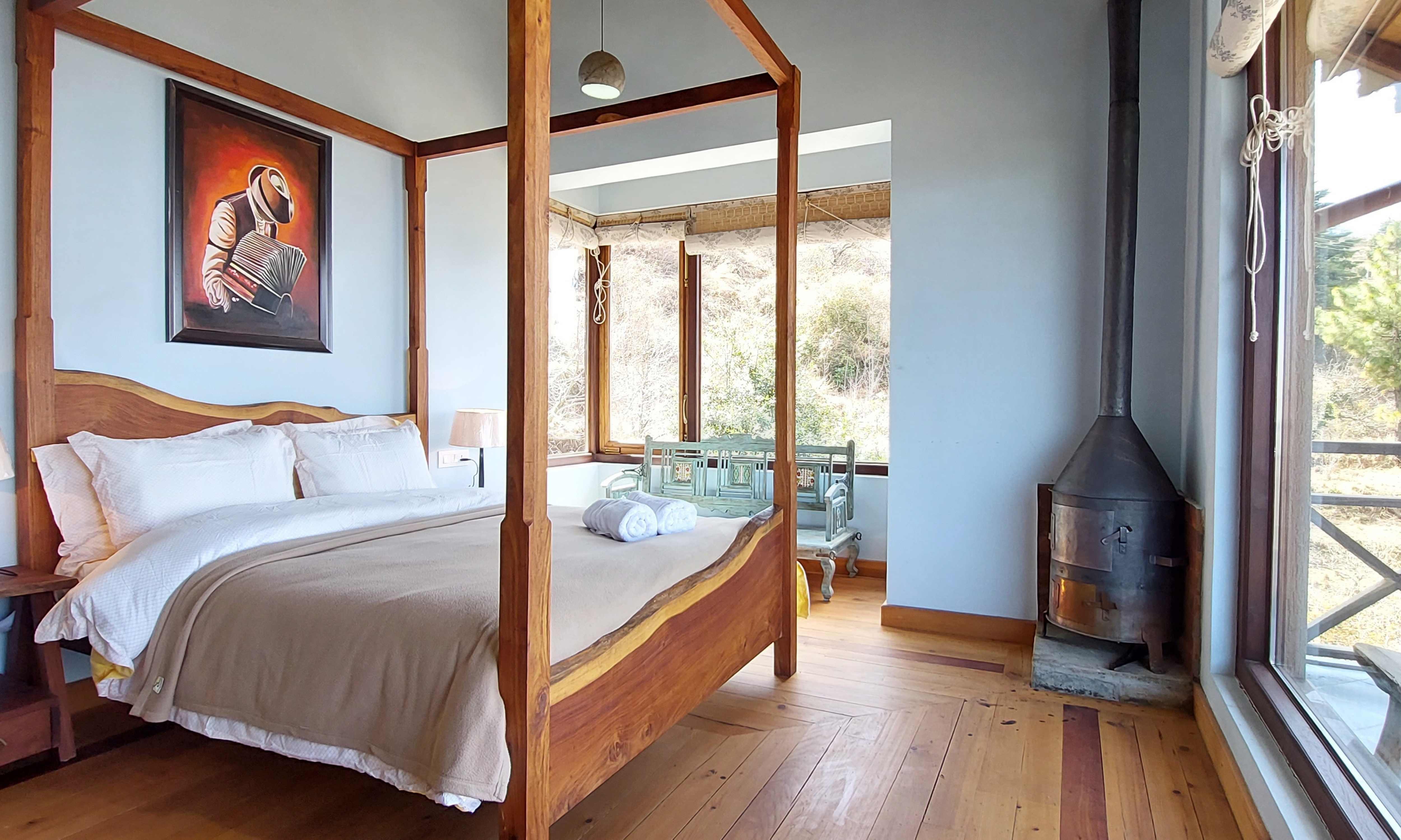 Hostie Chirping Chidiya 4BHK Chalet in Hartola near Mukteshwar - Tap to explore photos